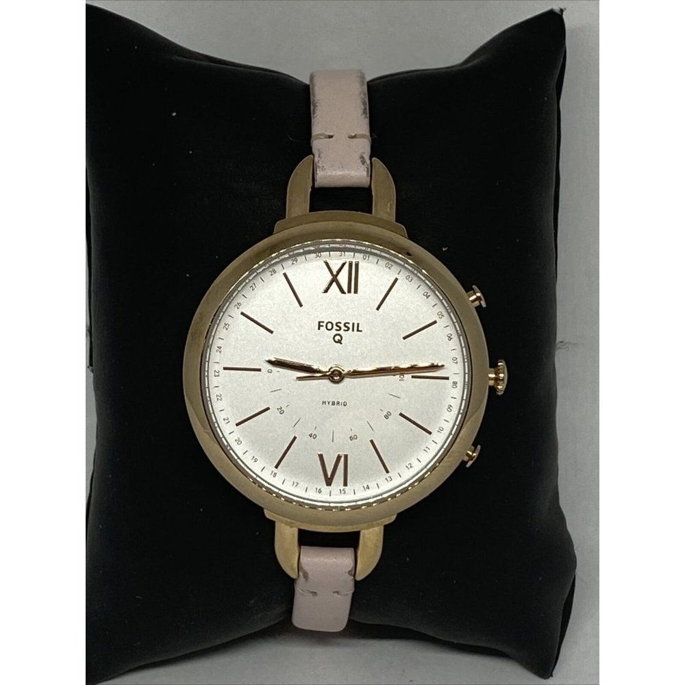 Fossil Q FTW5023 Womens Annette Pink Leather Analo